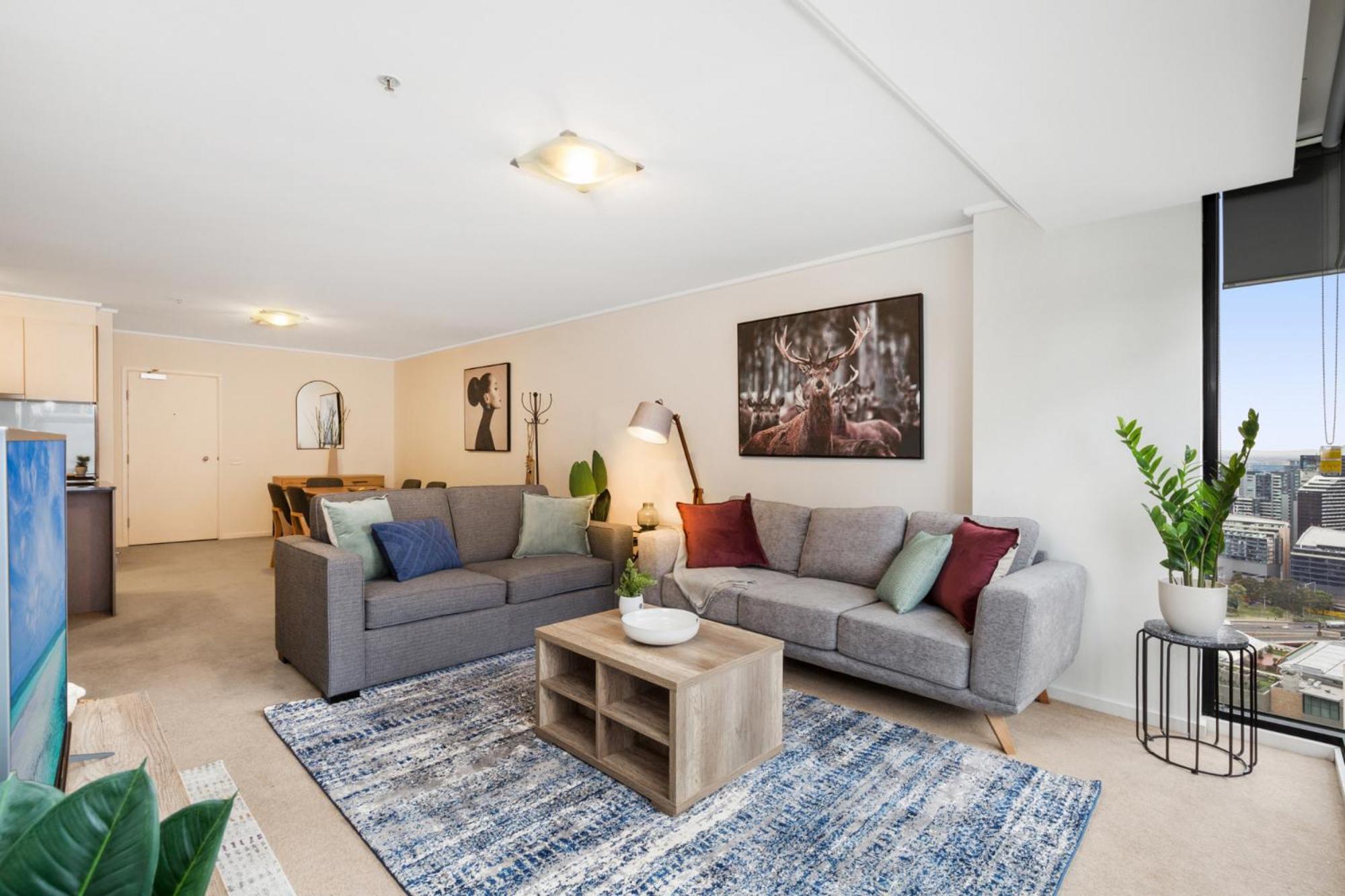 Luxe 2-Bed Apartment With River Views Near Casino Melbourne Exterior photo